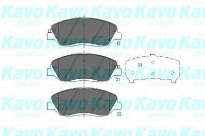 KAVO PARTS kbp7506 -  Комплект тормозных колодок, дисковый тормоз